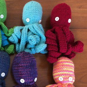 Hand Knit Octopus